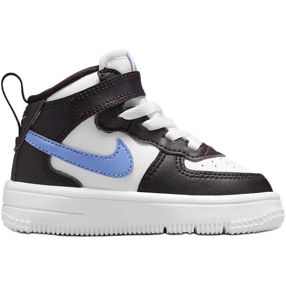 Nike Air Force 1 Противоскользящие Износостойкие Высокие Детские Ботинки Черный Белый — фото 2