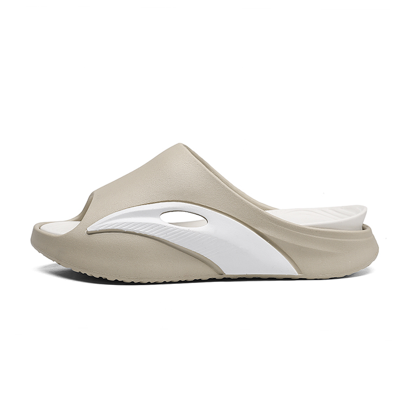 

OUBT Скользостойкие антибактериальные износостойкие шлепанцы EVA для мужчин - хаки белый, цвет Khaki White
