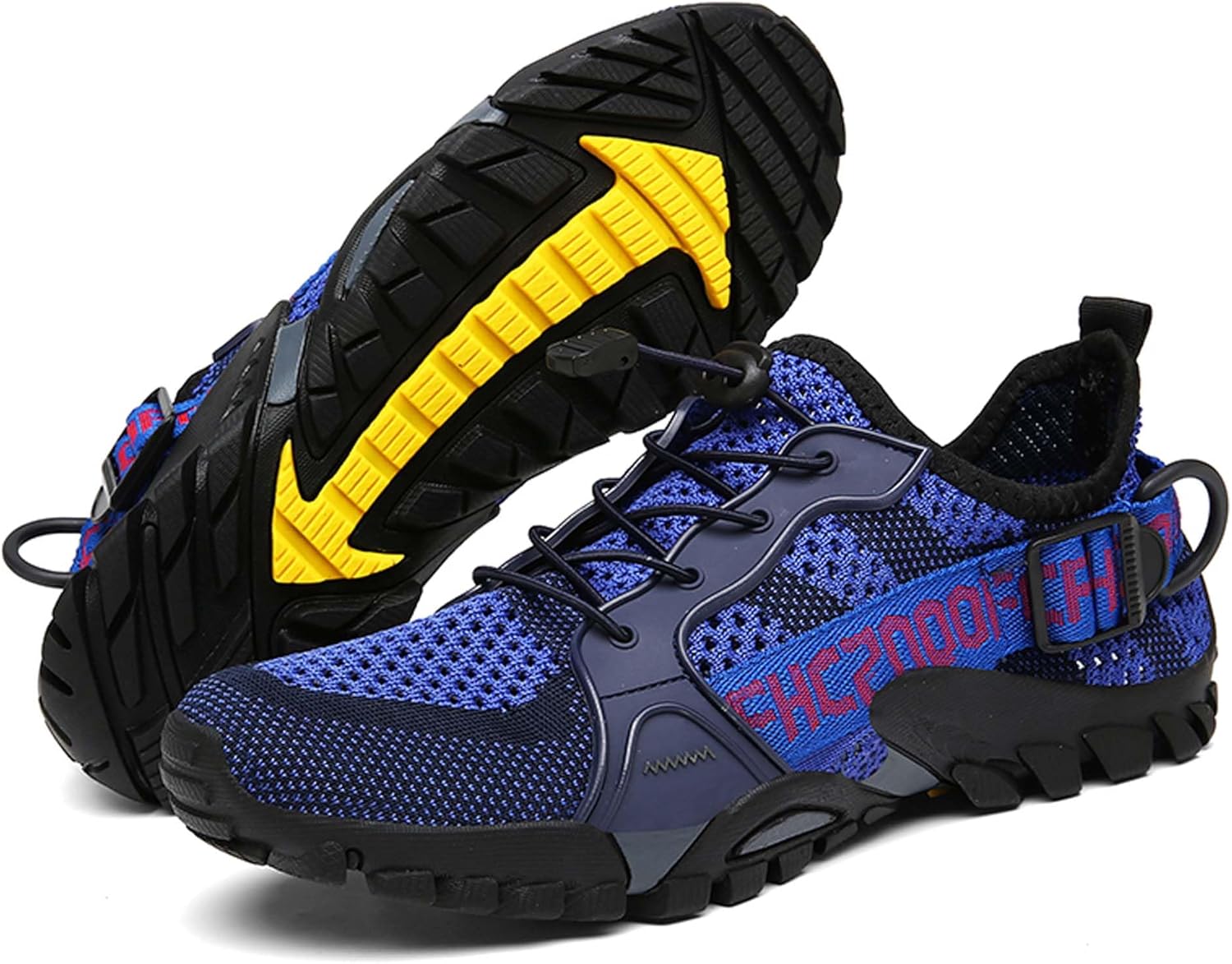 

Мужские и женские водные спортивные туфли для активного отдыха Мужские вязаные сетчатые пляжные туфли для ходьбы, рыбалки, скалолазания, парусного спорта, походов, функциональных тренировок Дышащие, амфибийные кроссовки Vtiao, синий
