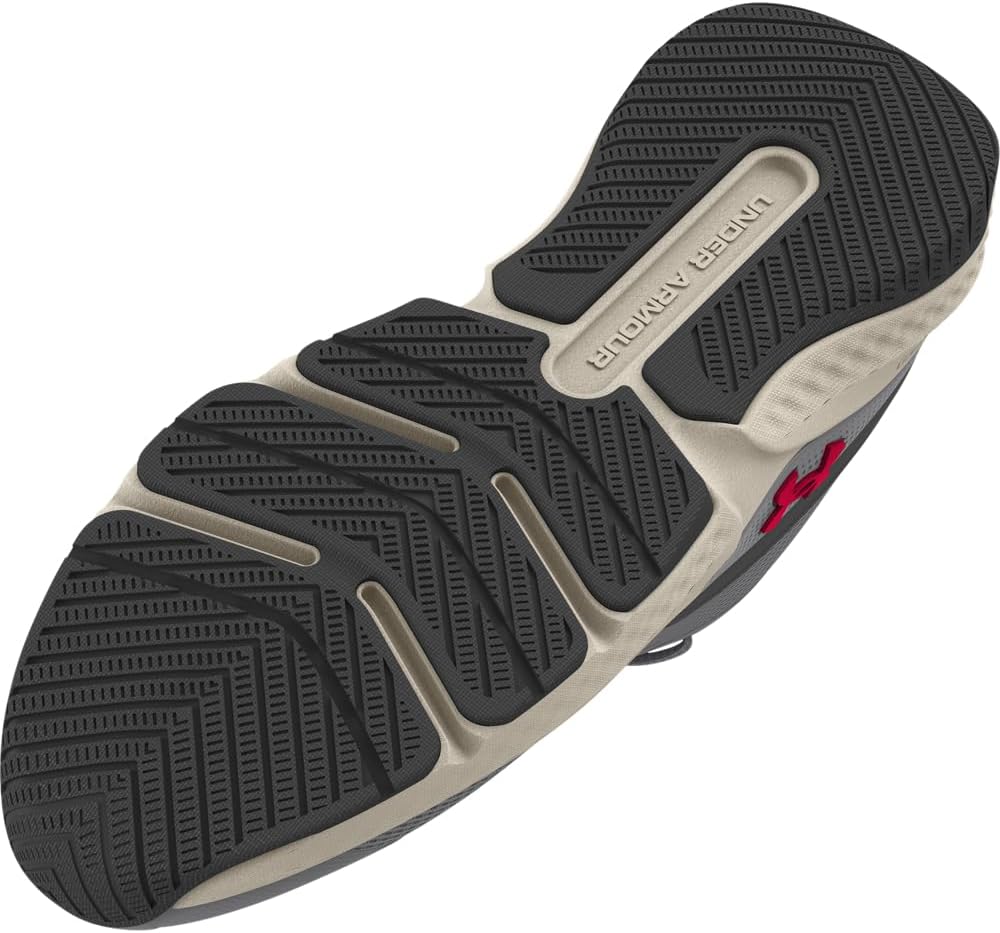 Under Armour Mens Dynamic Select, (102) Mod Gray/Castlerock/Inferno Red — фото 3