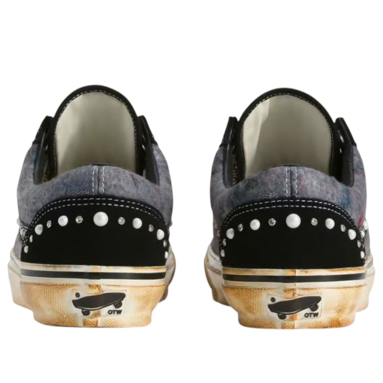 Vans x Satoshi Nakamoto OTW Old Skool Reissue 36 'Pearlized Speckled Moving Blanket Grey' — фото 3