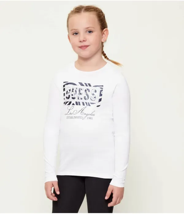 Блуза slim fit Guess, белый