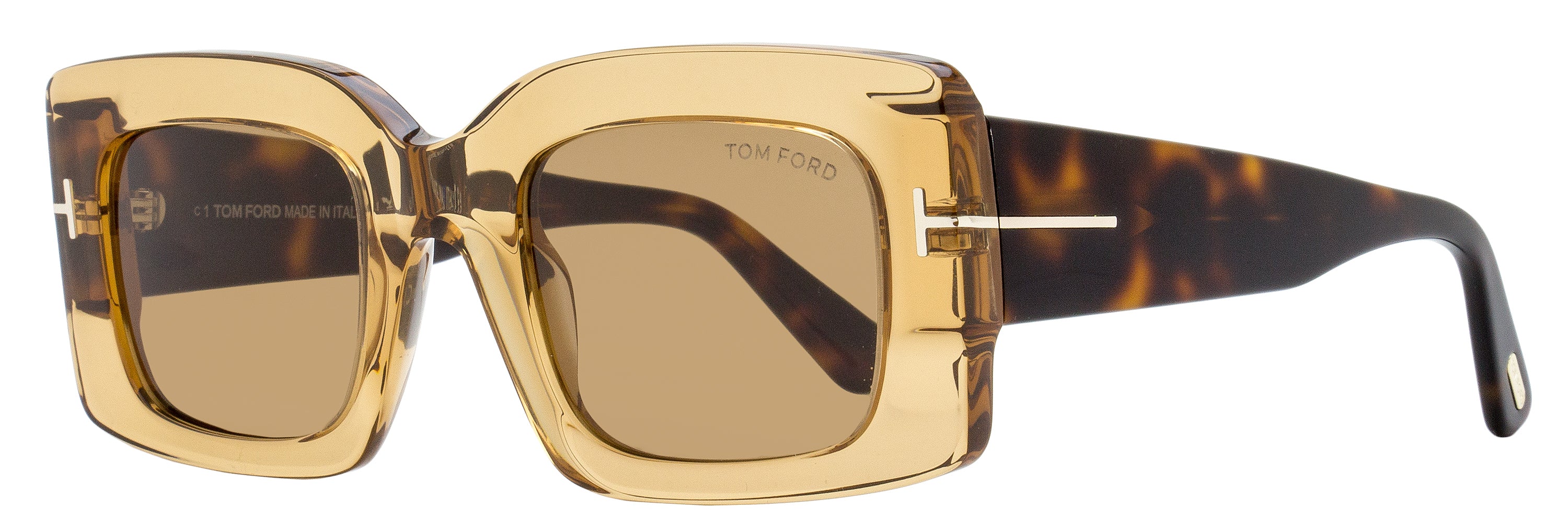 

Солнцезащитные очки женские Tom Ford Brigitta TF1188 45E прозрачные коричневые 50 мм