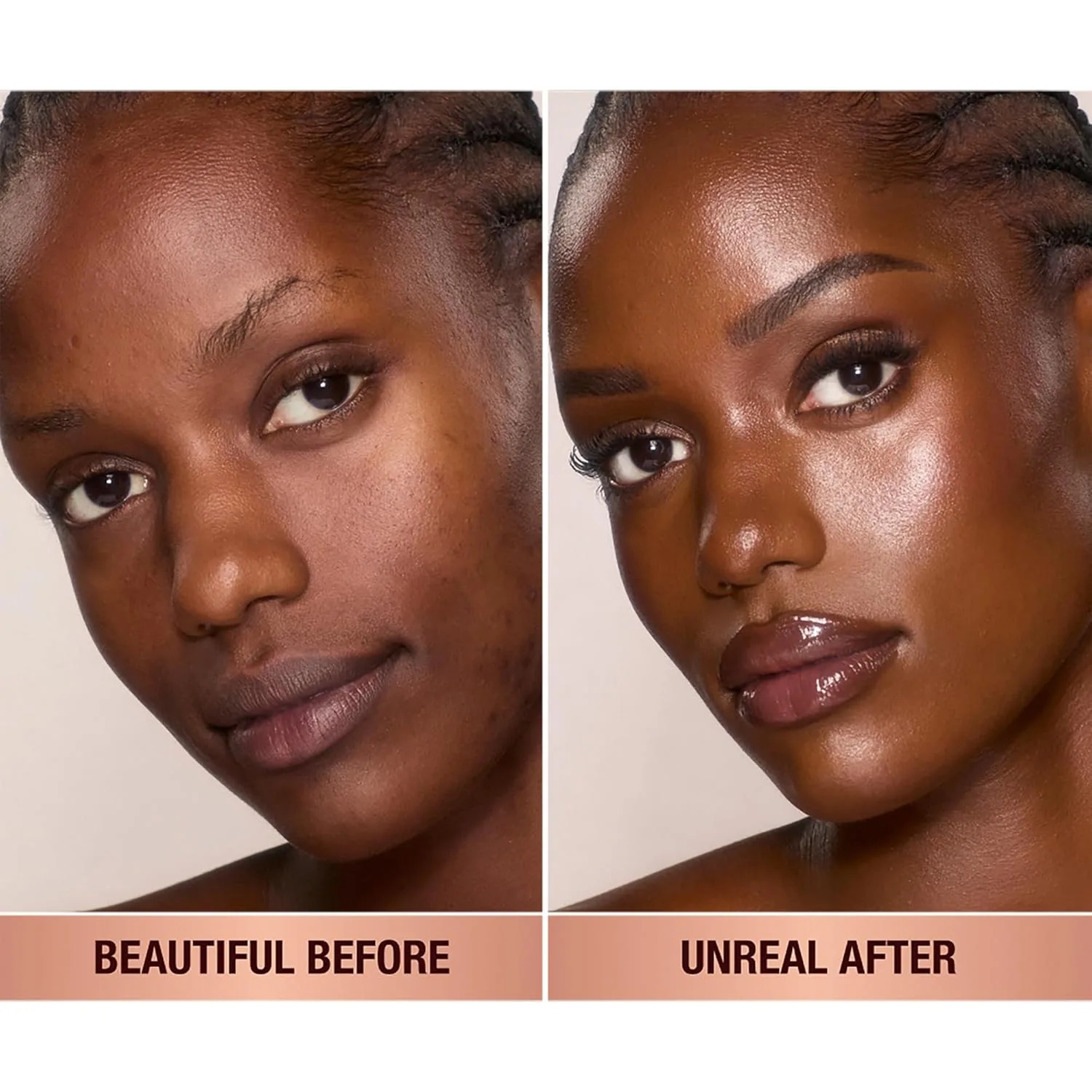 Charlotte Tilbury Unreal Skin Tint & Sheer Glow Hydrating Foundation Stick - кремовая тональная основа с легким покрытием и увлажняющим эффектом, 14 Deep - Deep with neutral undertones — фото 2
