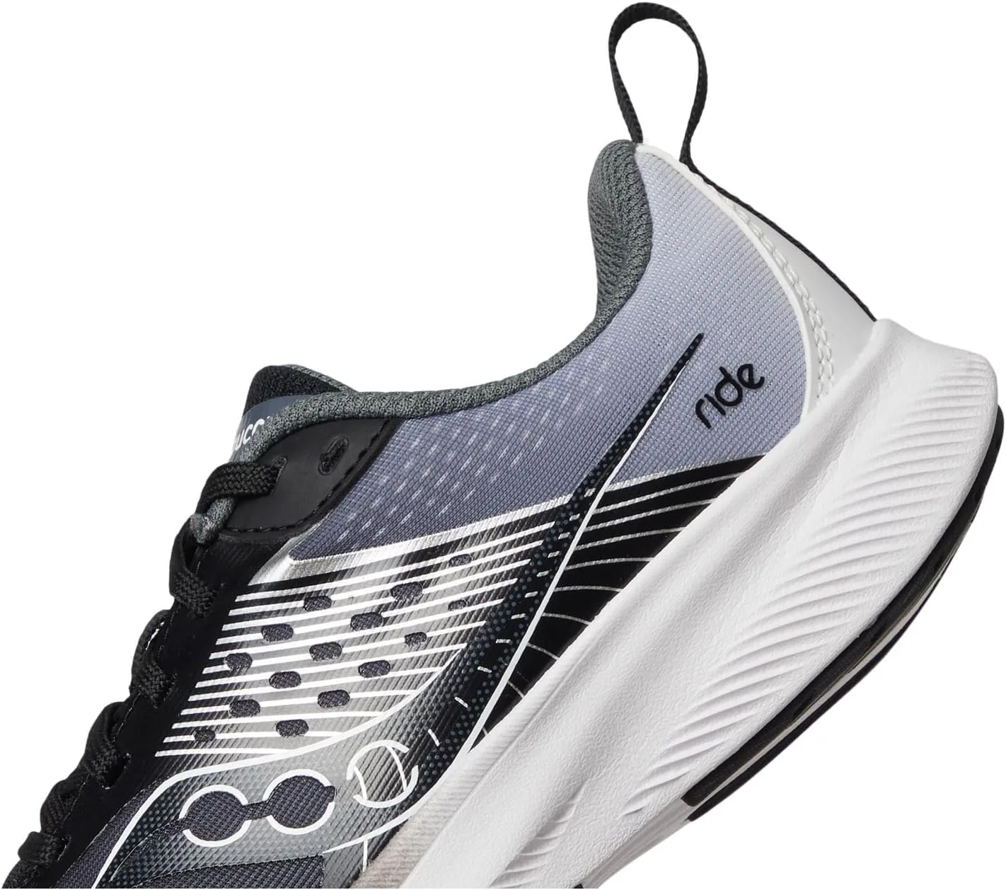 Детские кроссовки Saucony Unisex-Child Ride Kdz, черно-белый — фото 3