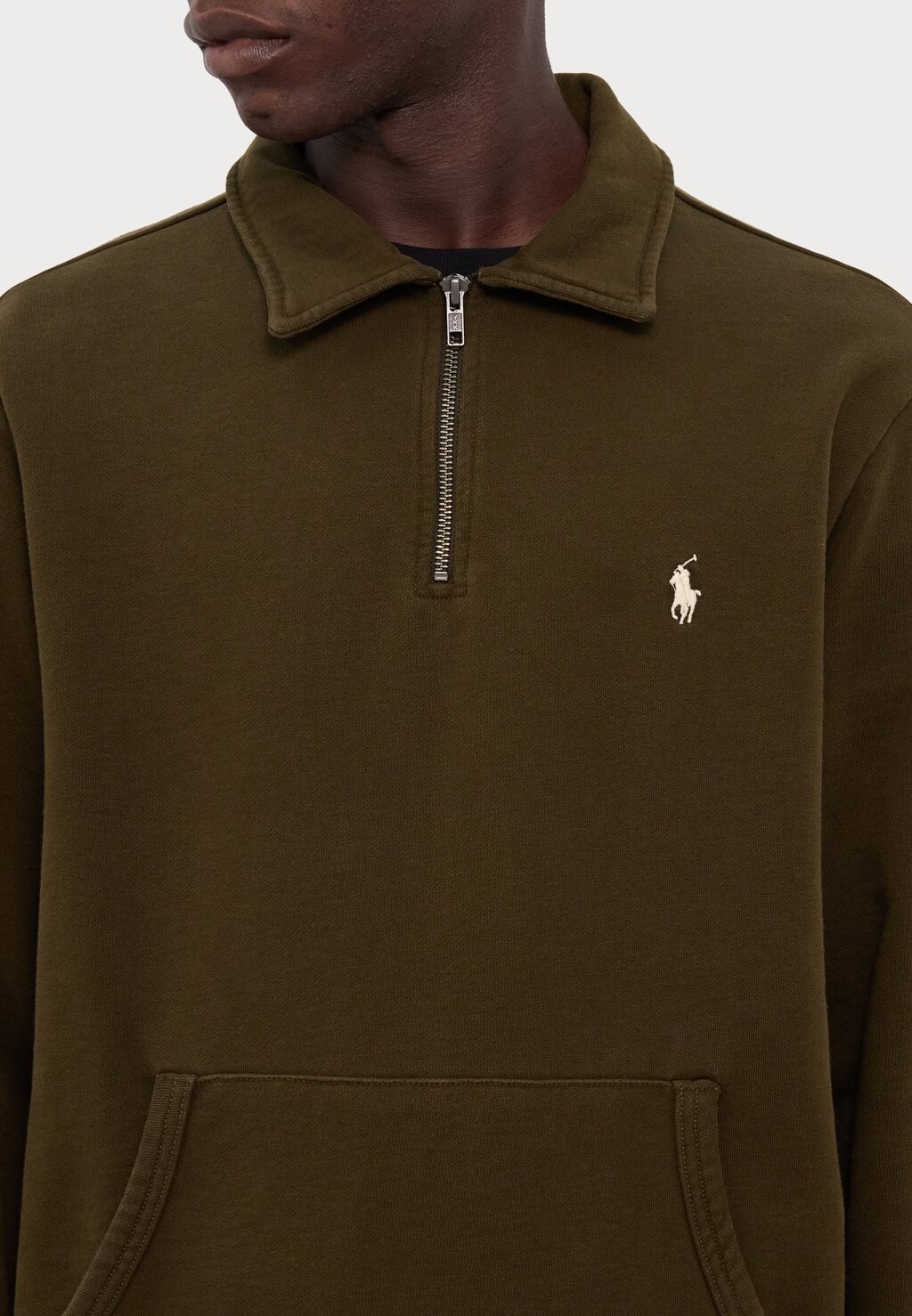 

Толстовка на молнии LONG SLEEVED Ralph Lauren, оливково-зеленый
