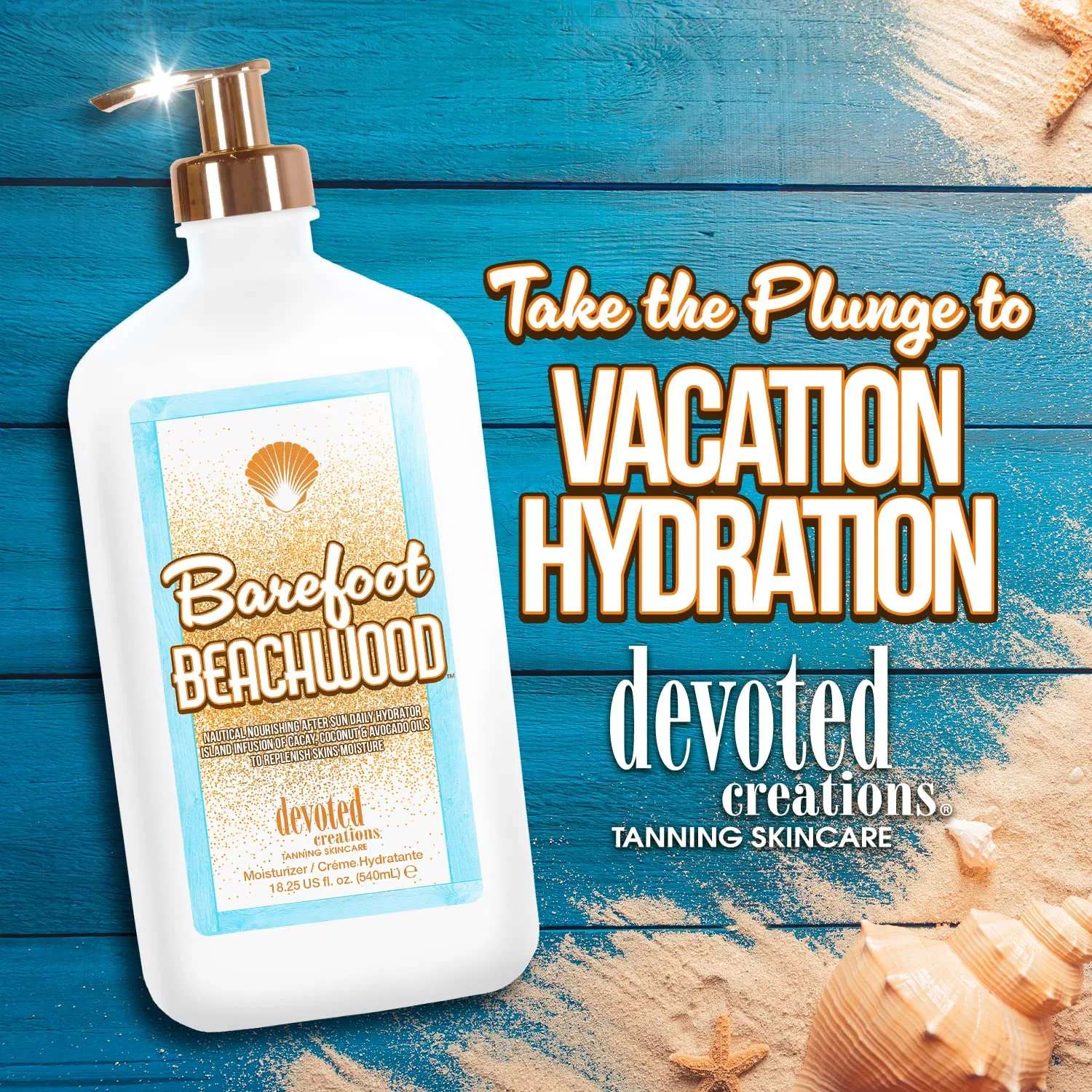 Увлажняющий крем для тела «Barefoot Beachwood All Day Body Moisture» от Devoted Creations Devoted Creations — фото 4