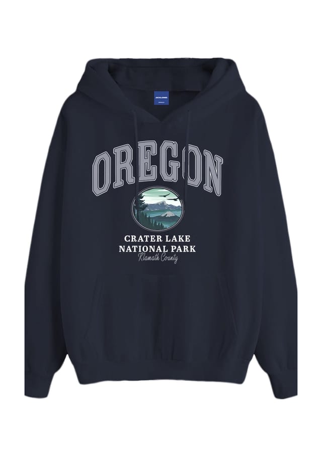 

Толстовка с капюшоном Bradley US State Hoodie Jack & Jones, синий