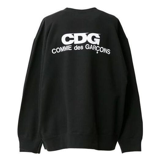 

Свитер logo oversized sweatshirt 'black' Comme Des Garcons Play, черный