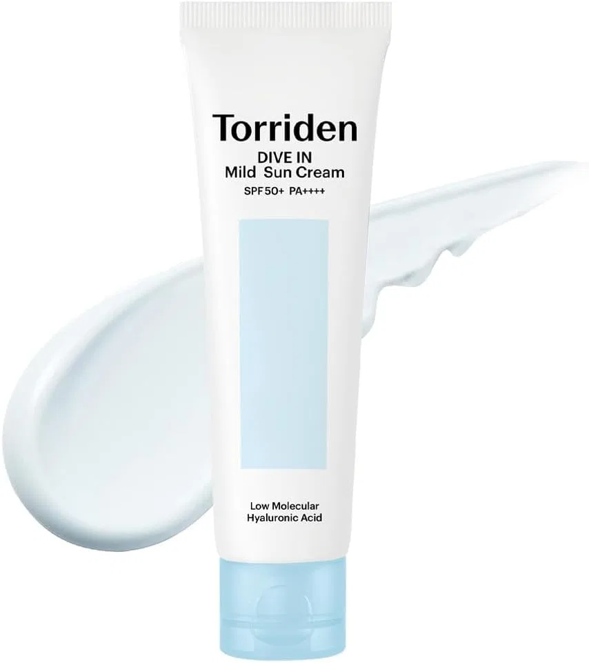 Солнцезащитный крем Torriden Dive in Mild Sun Cream SPF50+ PA+++ 60 мл белый