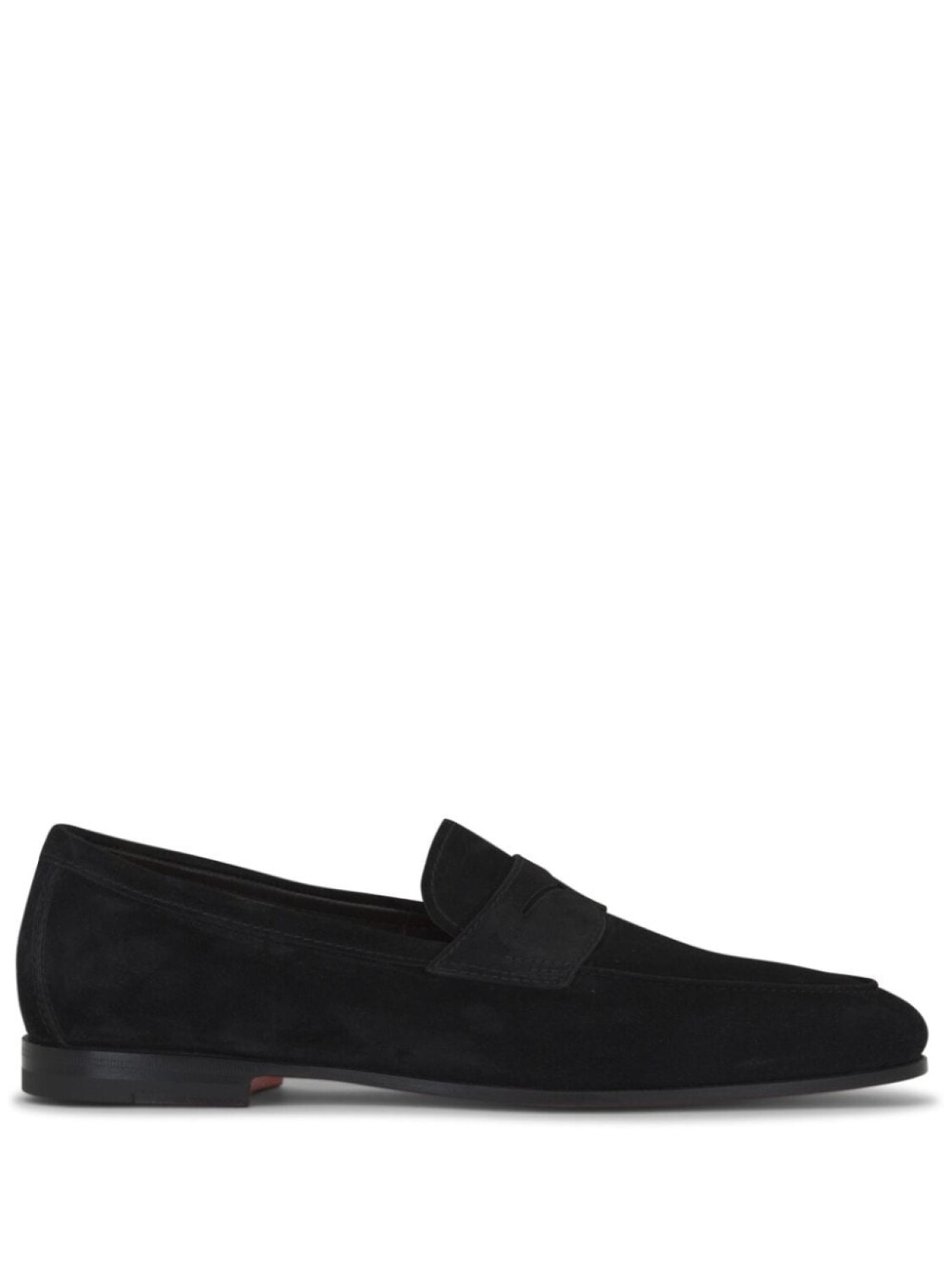 

Santoni замшевые пенни-лоферы, черный