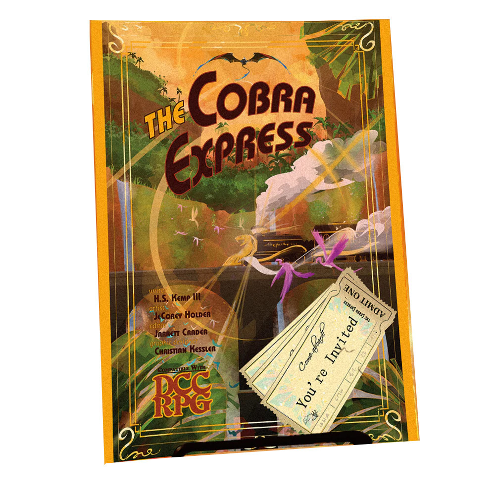 

Ролевая игра Space Penguin Ink Dungeon Crawl Classics RPG: The Cobra Express (D&D 5E Compatible)