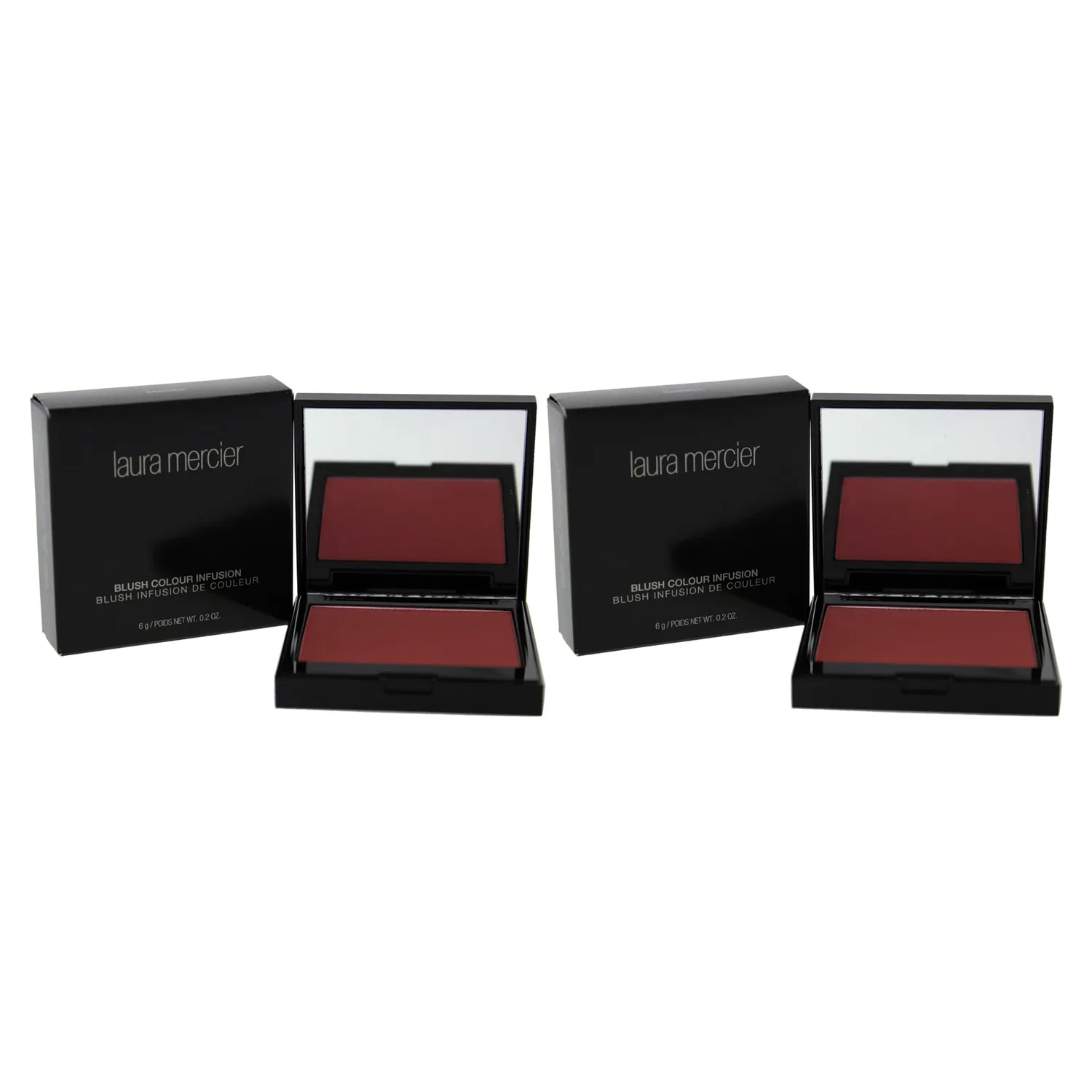 Румяна Blush Colour Infusion - Sangria от Laura Mercier для женщин - 0,2 унции (0,2 унции) - упаковка из 2 штук, красный — фото 3
