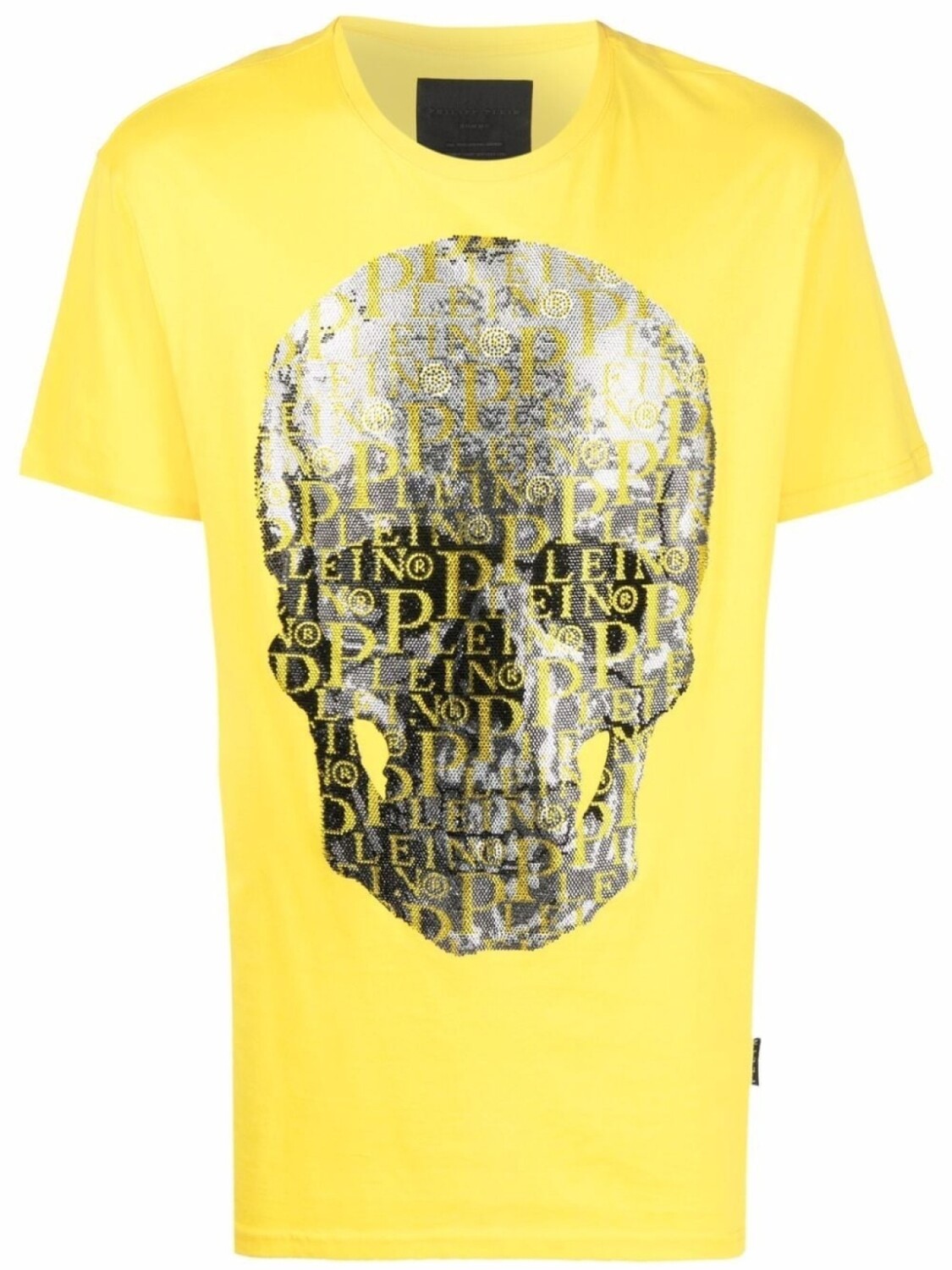 

Philipp Plein футболка с декорированным логотипом, желтый