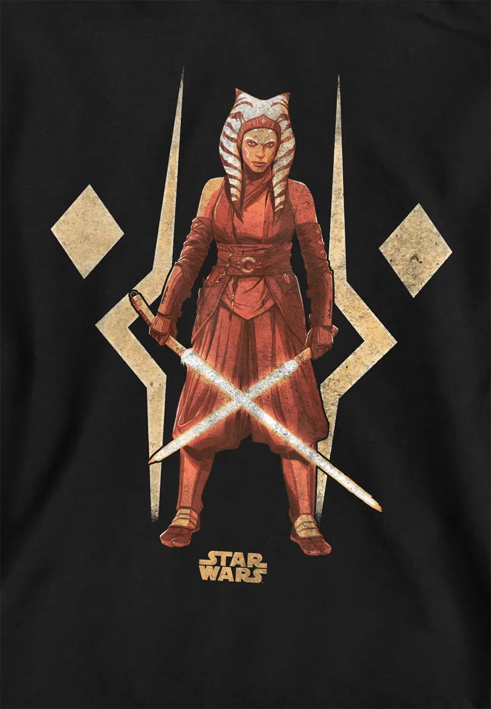 Детская худи Ahsoka The Warrior, Disney, черный — фото 2