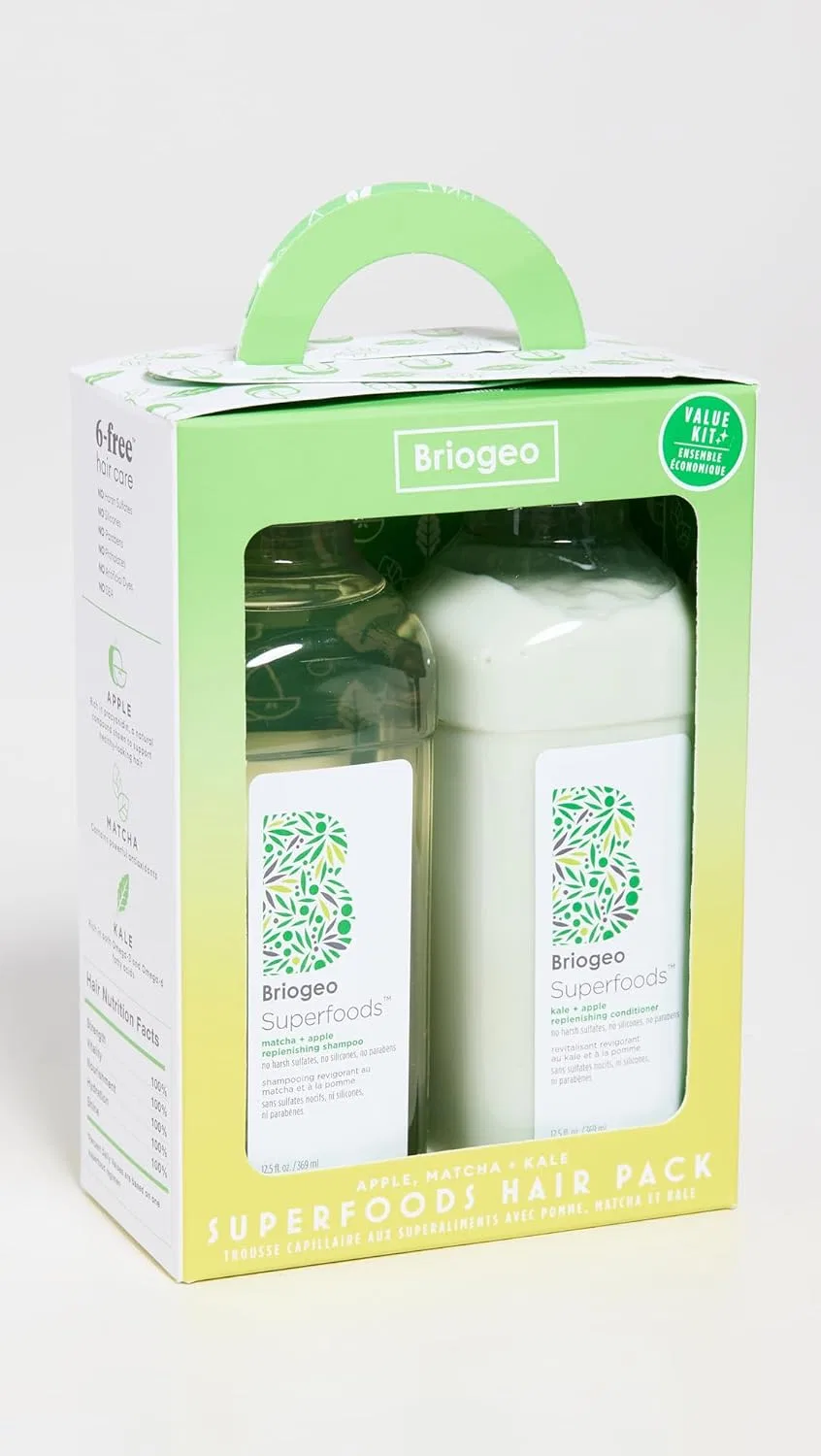 Набор шампуня и кондиционера Briogeo Superfoods Apple Matcha Kale, веганский Briogeo — фото 3