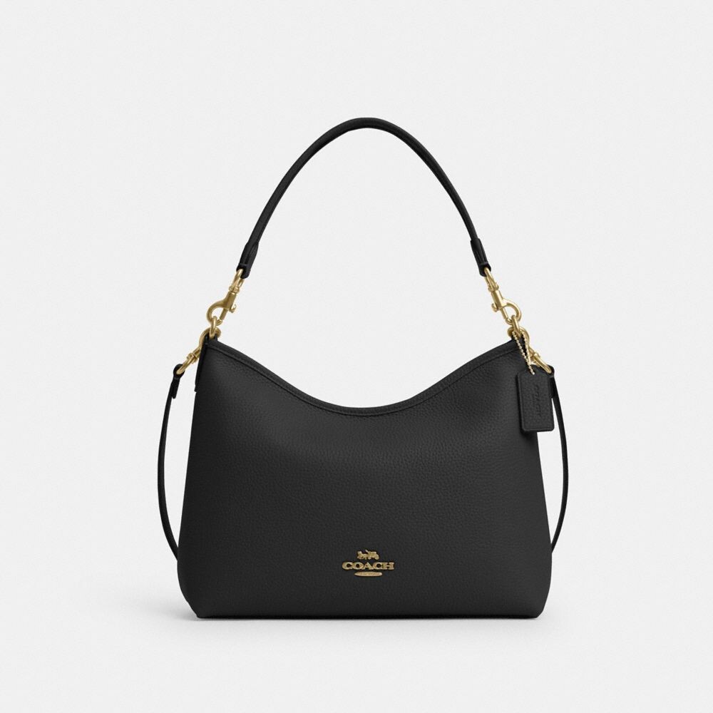 

Сумка на плечо COACH Laurel Shoulder, золотой/черный