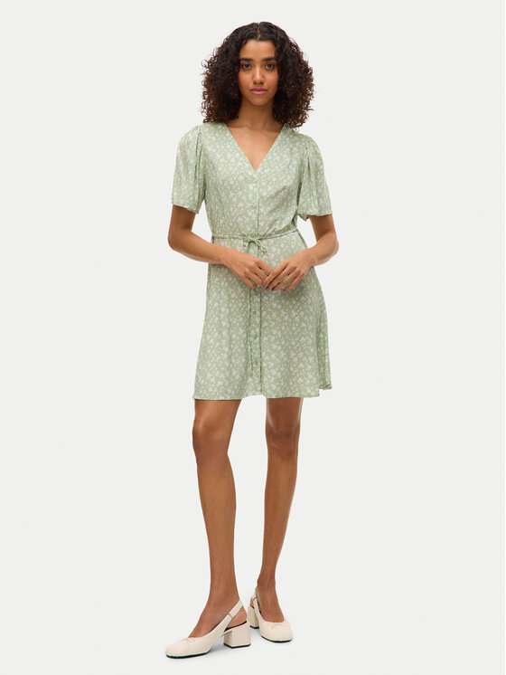 

Летнее платье стандартный крой Alba 10292845 Vero Moda, зеленый