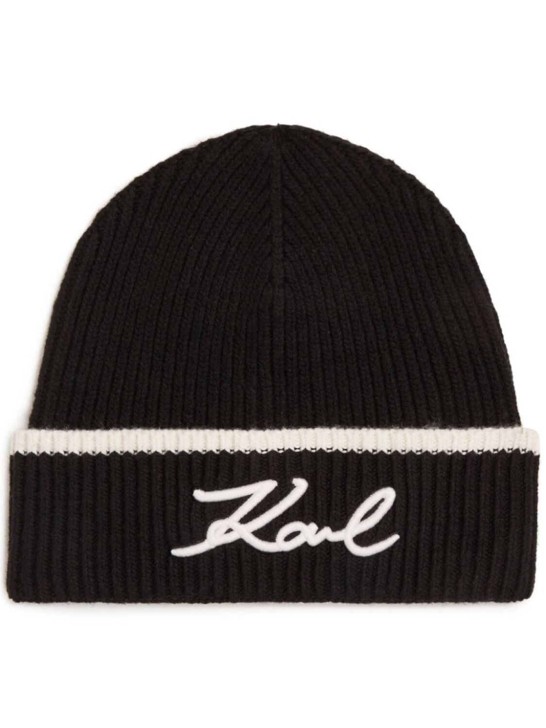 

Karl Lagerfeld шапка бини K/Signature, черный