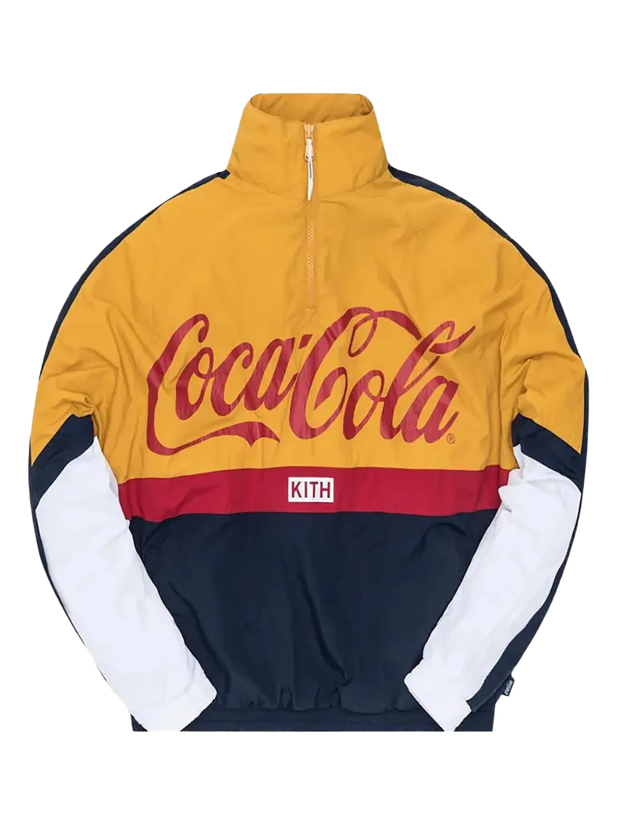 

Ветровка с воротником на молнии из коллаборации с Coca Cola Kith, синий