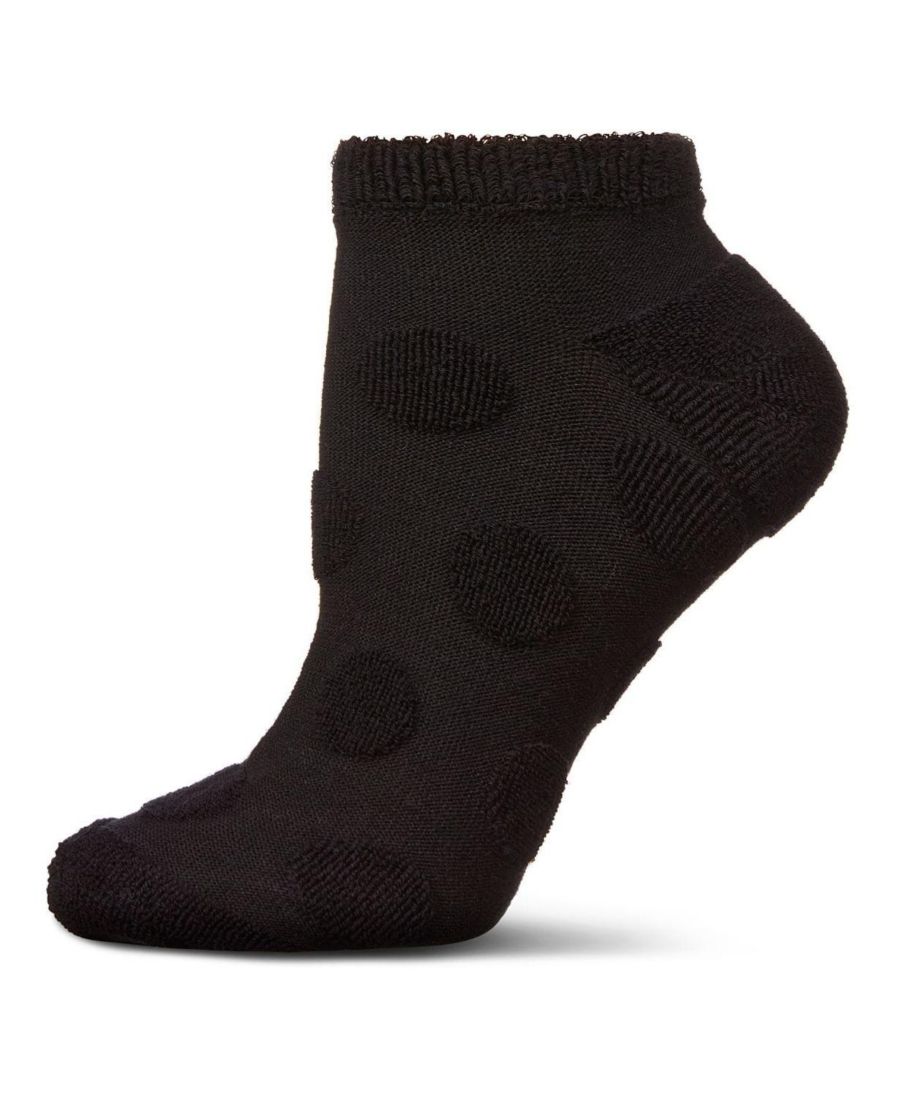 

Женские низкие носки из махровой ткани в горошек MeMoi, Black