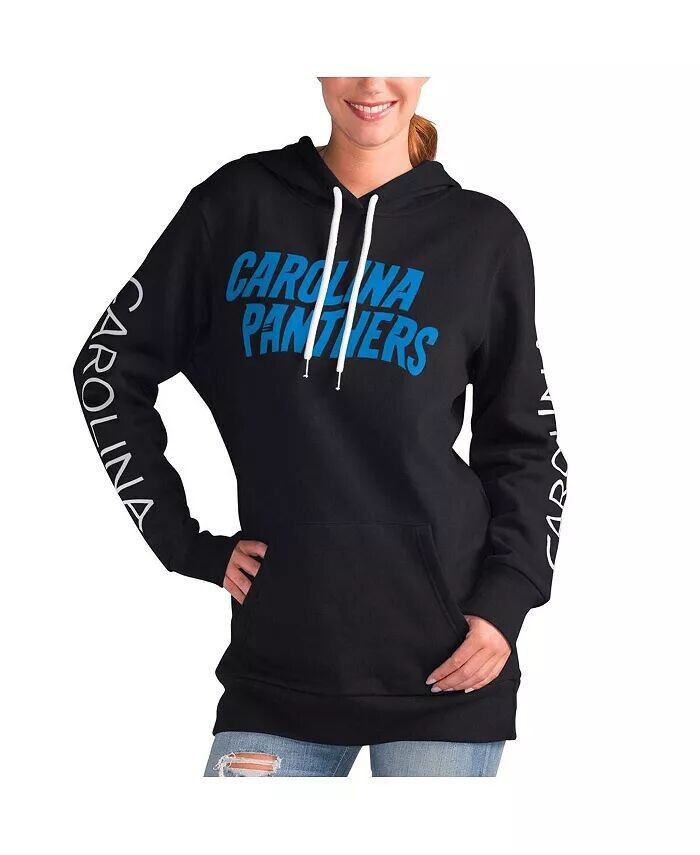 

Женский пуловер с капюшоном Black Carolina Panthers Extra Inning G-Iii 4Her By Carl Banks, черный