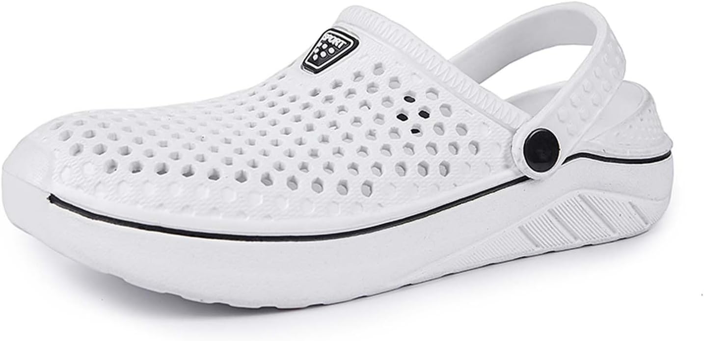 

Садовые сабо для мужчин и женщин Lnistride, пляжные сандалии, банные тапочки, противоскользящие, дышащие и быстро сохнущие обувь, белый