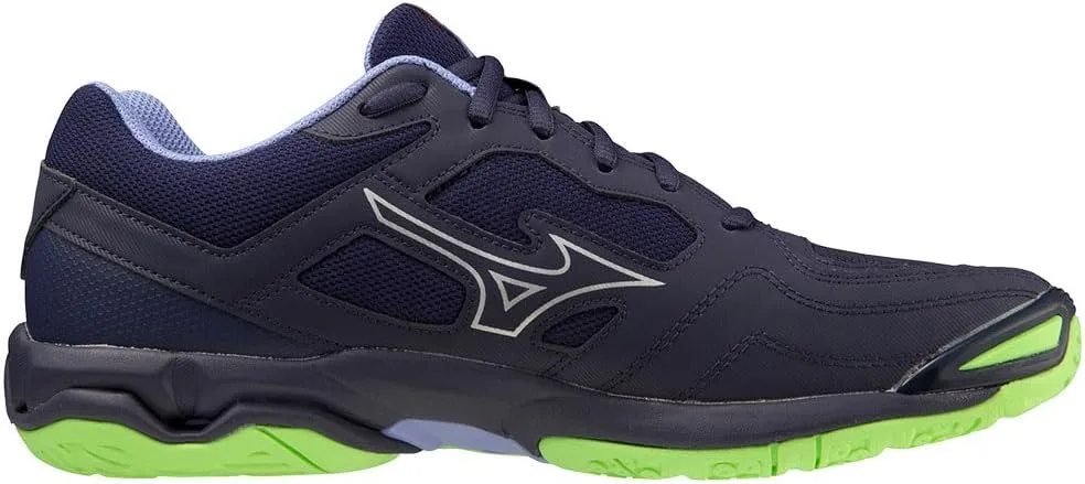 Мужские гандбольные кроссовки Mizuno, синий/зеленый — фото 3