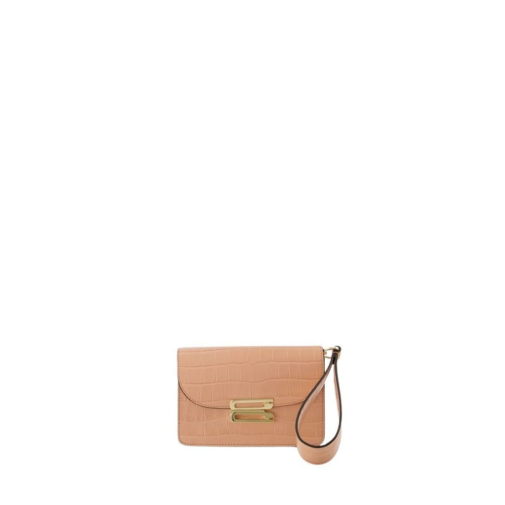 

Сумка Nano Dorian из кожи розового цвета Victoria Beckham