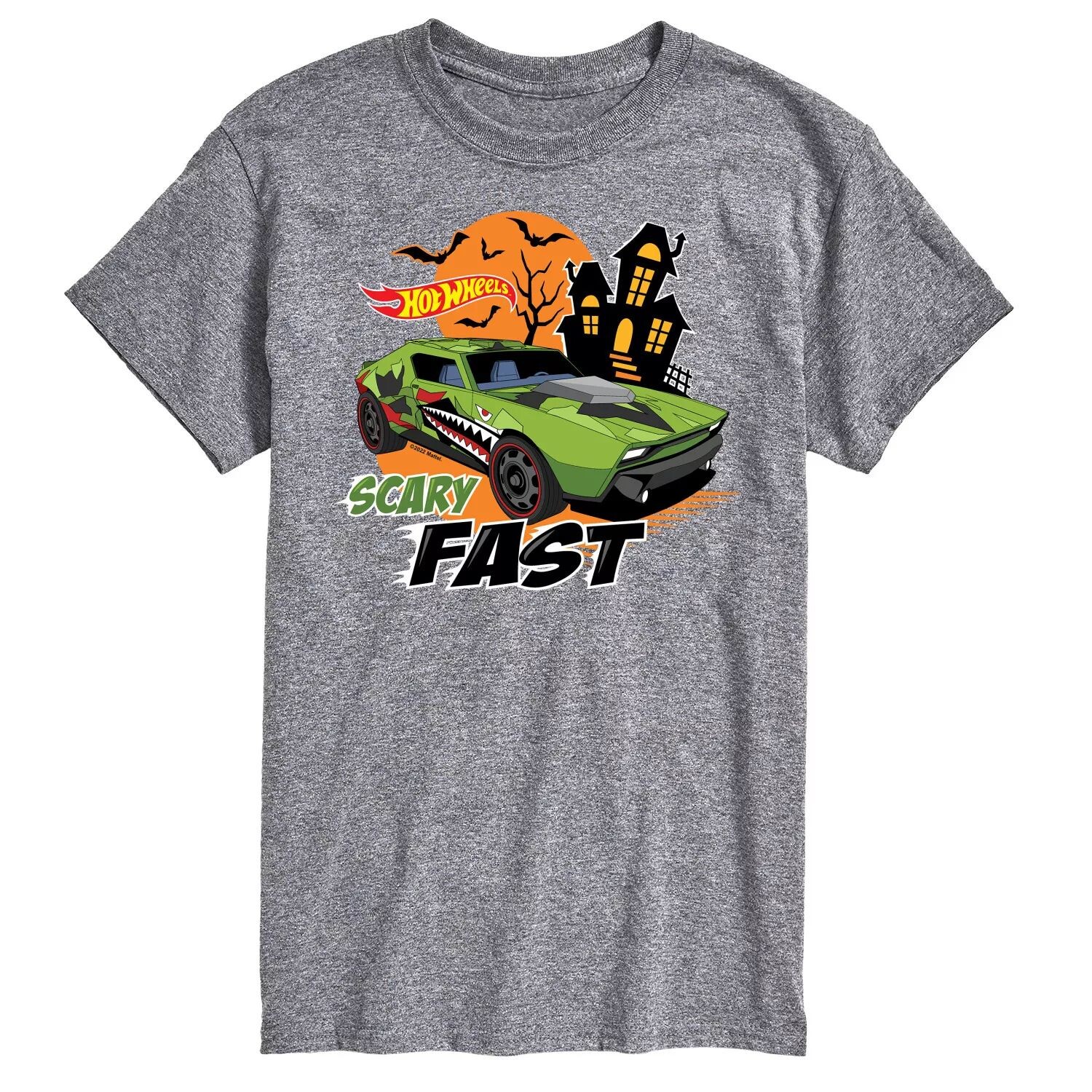 

Футболка Big & Tall Hot Wheels Scary Fast Licensed Character, серый