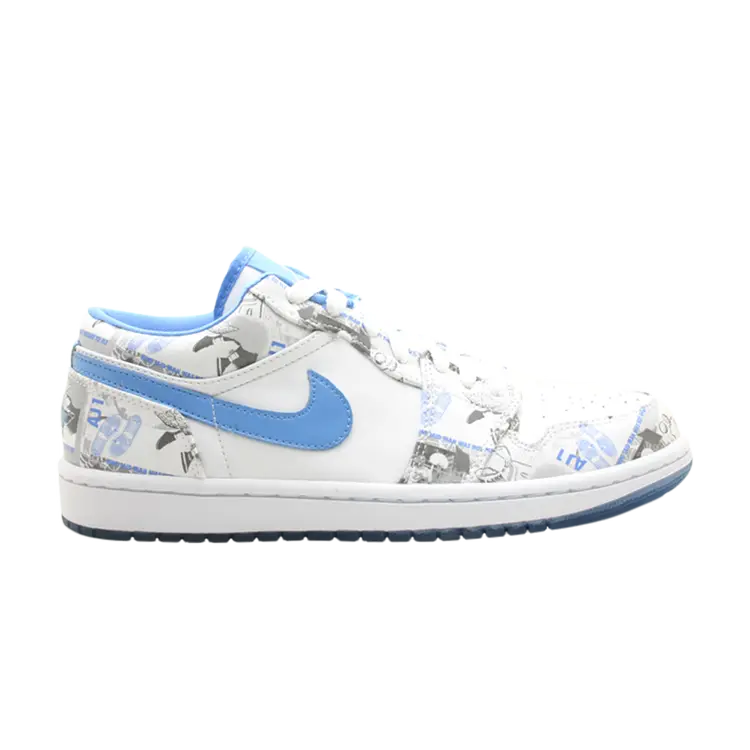 Кроссовки Air Jordan Wmns Air Jordan 1 Retro Low 'University Blue', белый