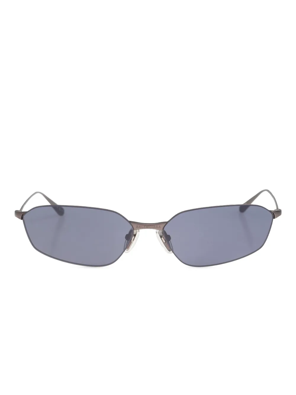 

Солнцезащитные очки в шестиугольной оправе Balenciaga Eyewear, серебряный