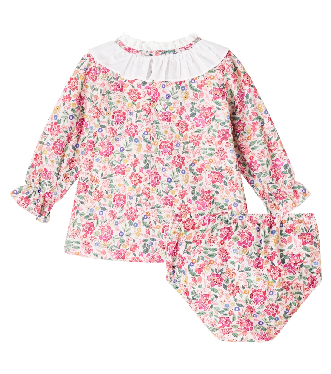 Комплект из цветочного платья и панталон Baby Odisea La Coqueta, Pink Floral — фото 4