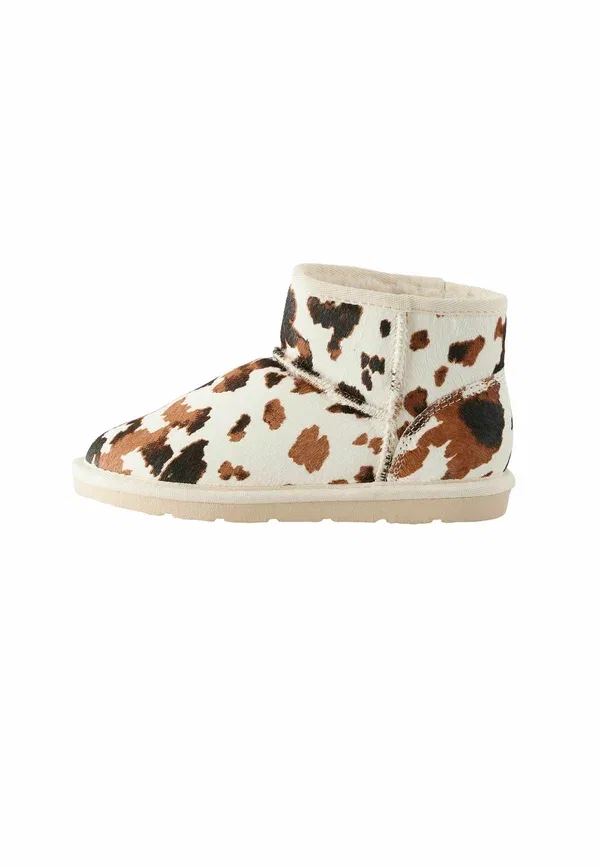 Детские ботинки Next, Standard fit water repellent pull on baby shoes, коричнево-кремовый коровий принт