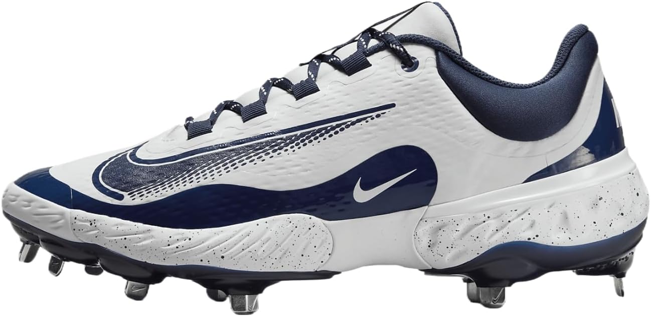 

Бейсбольные бутсы Nike Men's Alpha Huarache Elite 4, White/Midnight Navy