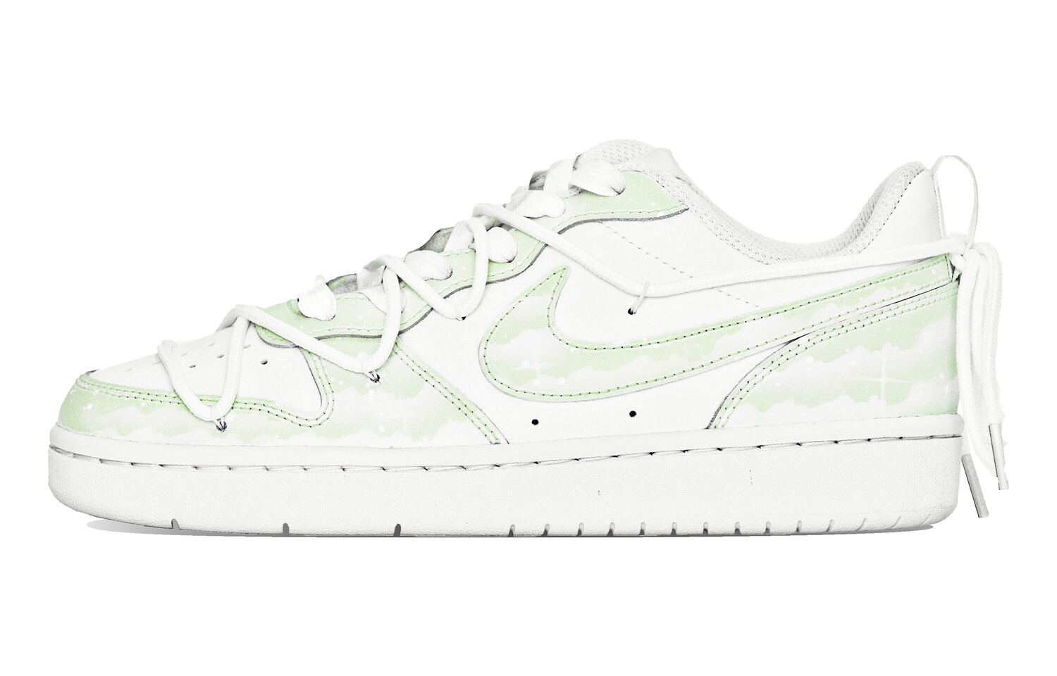 

Кроссовки Nike Court Borough Series Skateboard Shoes Women's Low-Top White