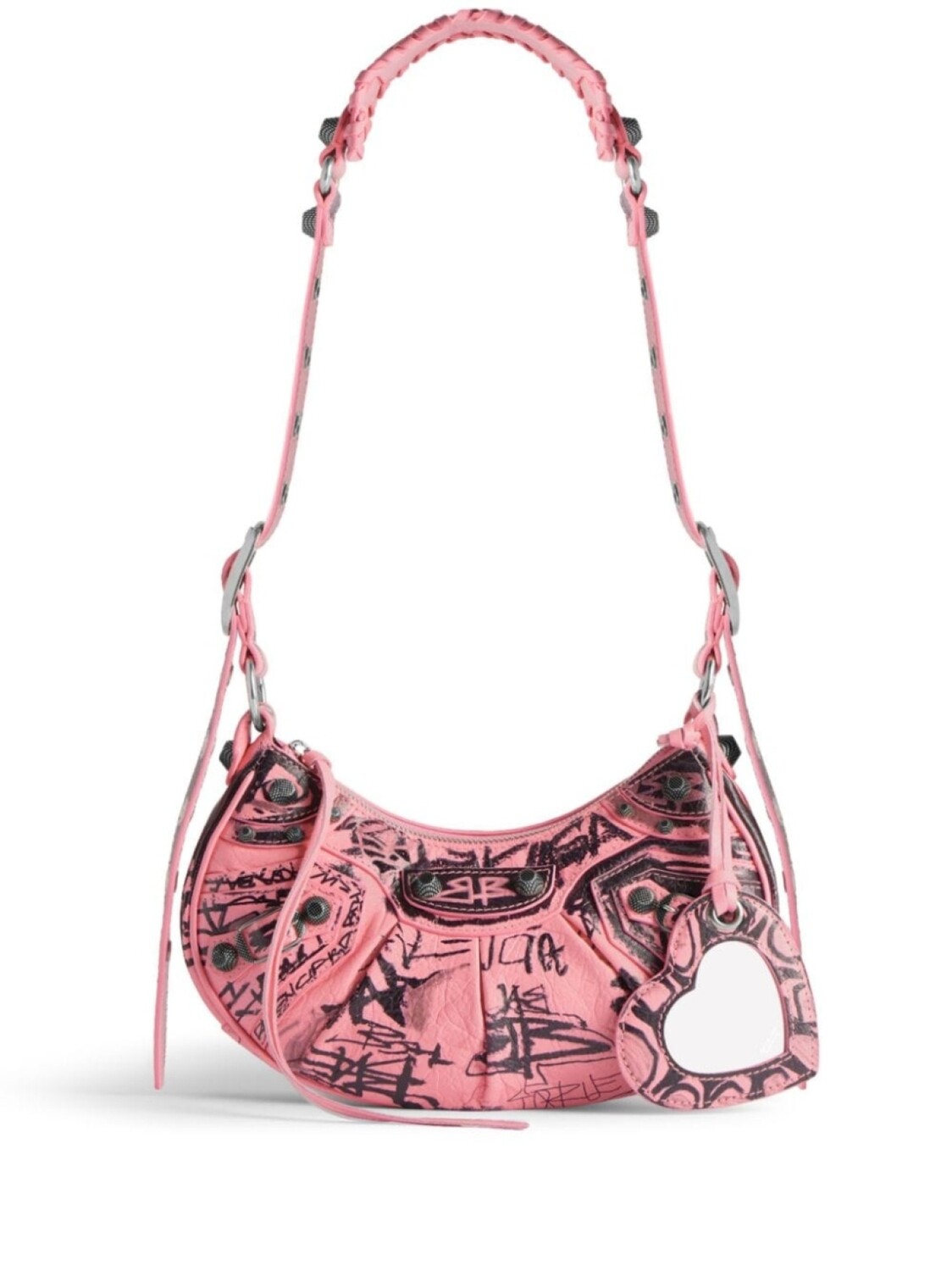 

Balenciaga сумка на плечо Le Cagole XS Graffiti, розовый