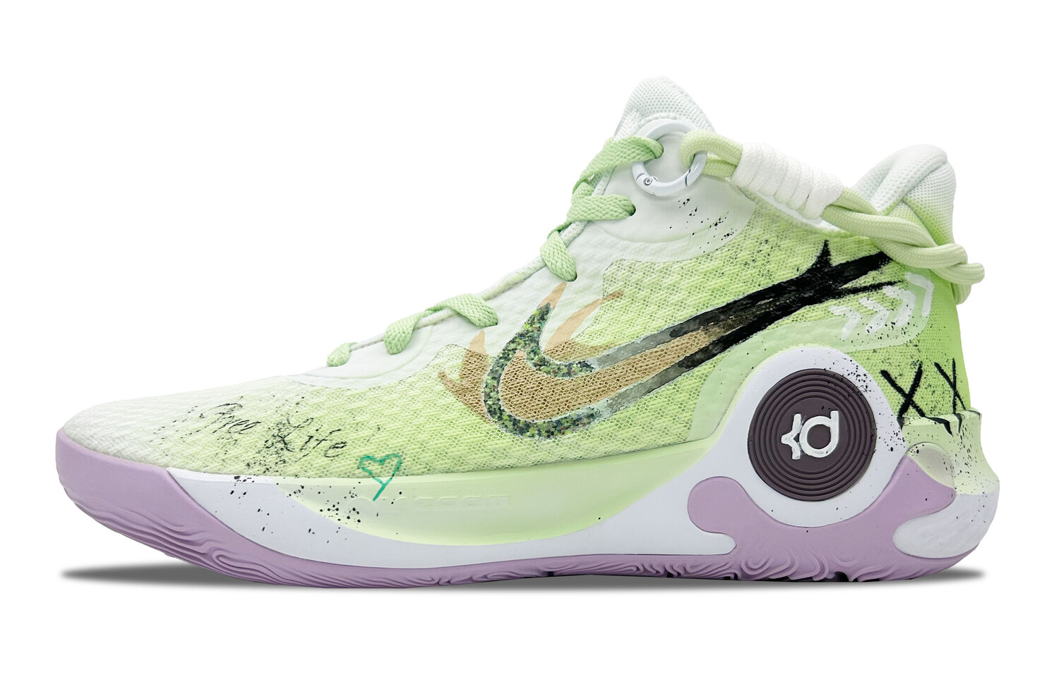

Кроссовки Nike KD Trey 5 IX Vintage Basketball Shoes Unisex Mid-top White/green, зеленый