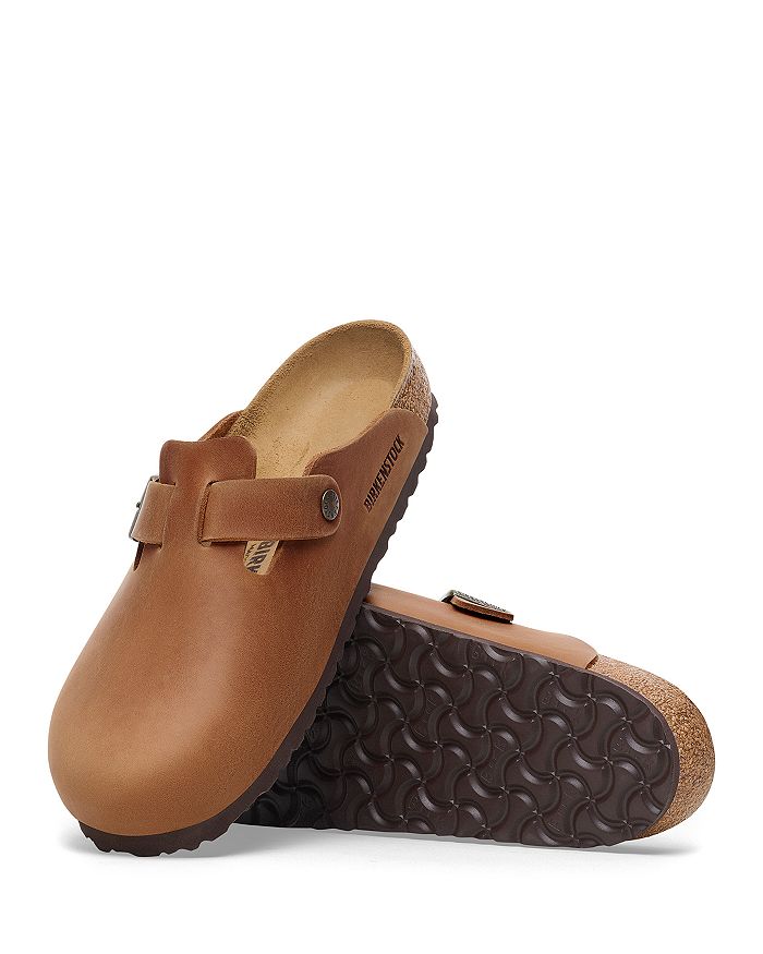 

Мужские бостонские сабо Birkenstock, коричневый/бежевый