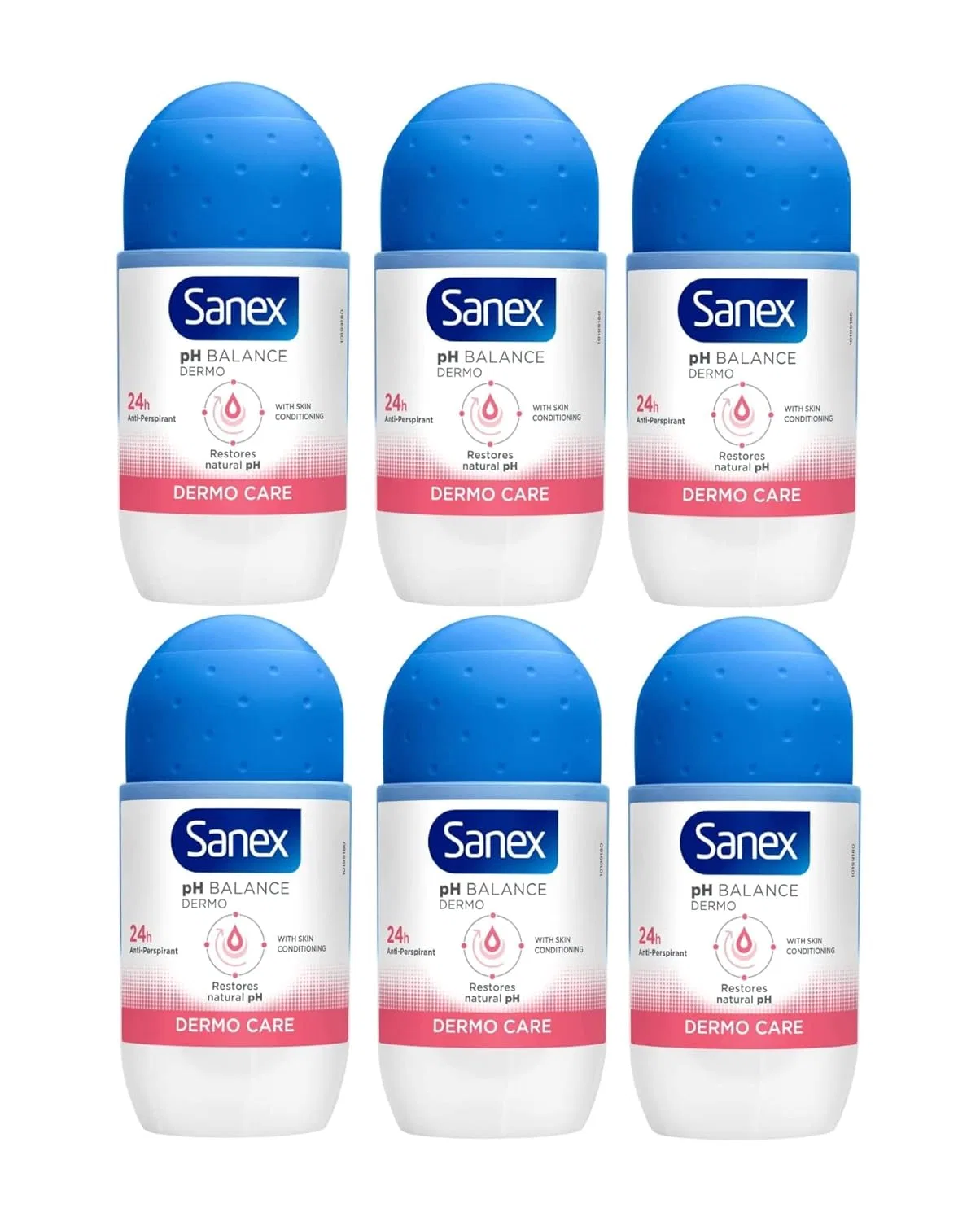 Шариковый дезодорант «Dermo Care» от Sanex, 6 x 50 мл Sanex