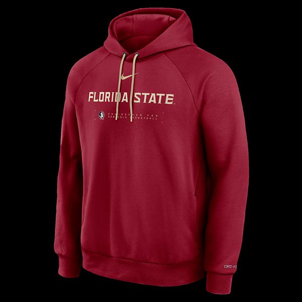 Мужская баскетбольная толстовка raglan dri-fit garnet florida state seminoles 2025 courtside Nike — фото 3
