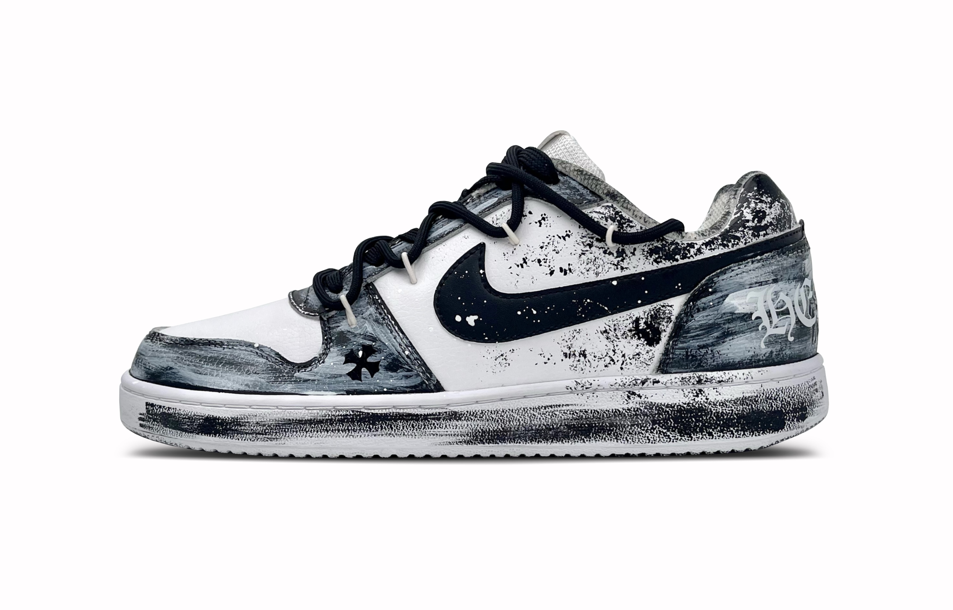 

Nike Низкие противоскользящие кроссовки для скейтбординга EBERNON, мужские, черно-белые