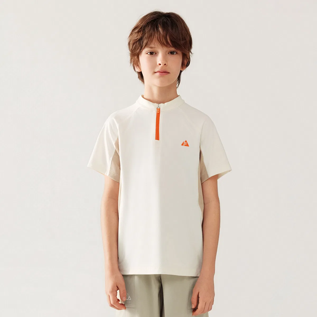 Футболка полуводолазка FILA KIDS молочно-белая — фото 4