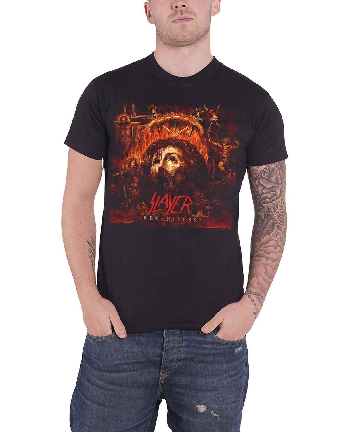 

Безжалостная футболка Slayer, черный