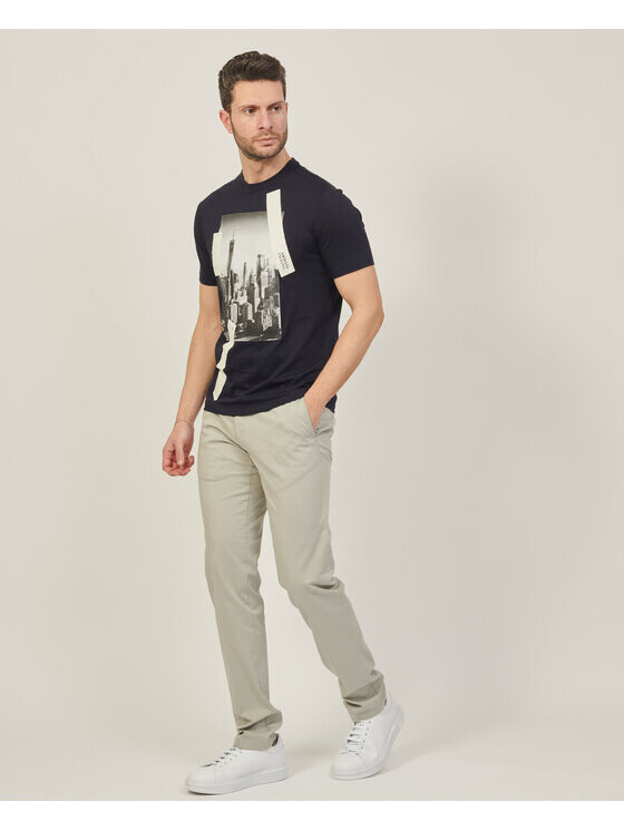

Футболка стандартного кроя Armani Exchange, синий