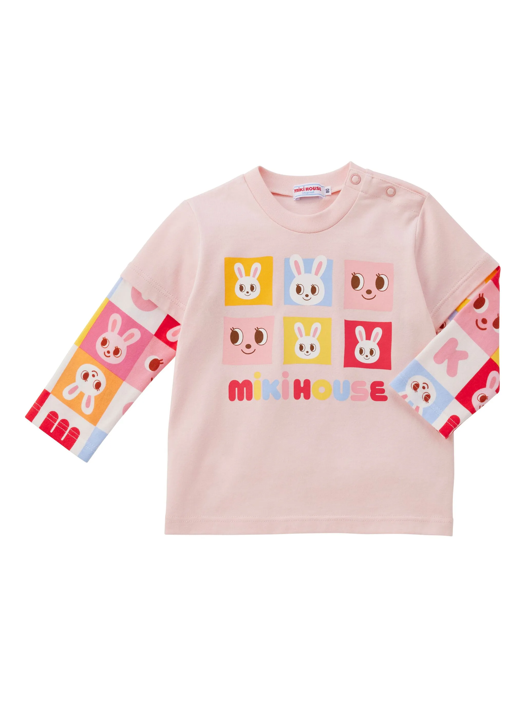 

Футболка с принтом Miki House, розовый