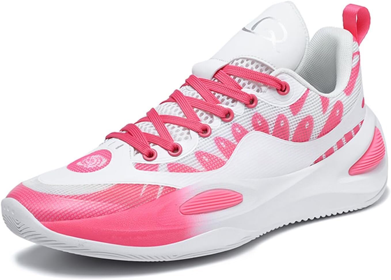 

Мужские баскетбольные кроссовки для женщин, высокие, для уличного стритбола, дышащие, с противоскользящей подошвой, модные беговые кроссовки Purfitall, розовый