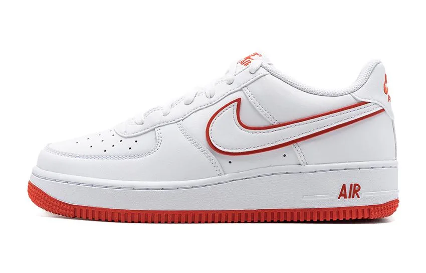 Nike Кроссовки Air Force 1 Low белые с красным