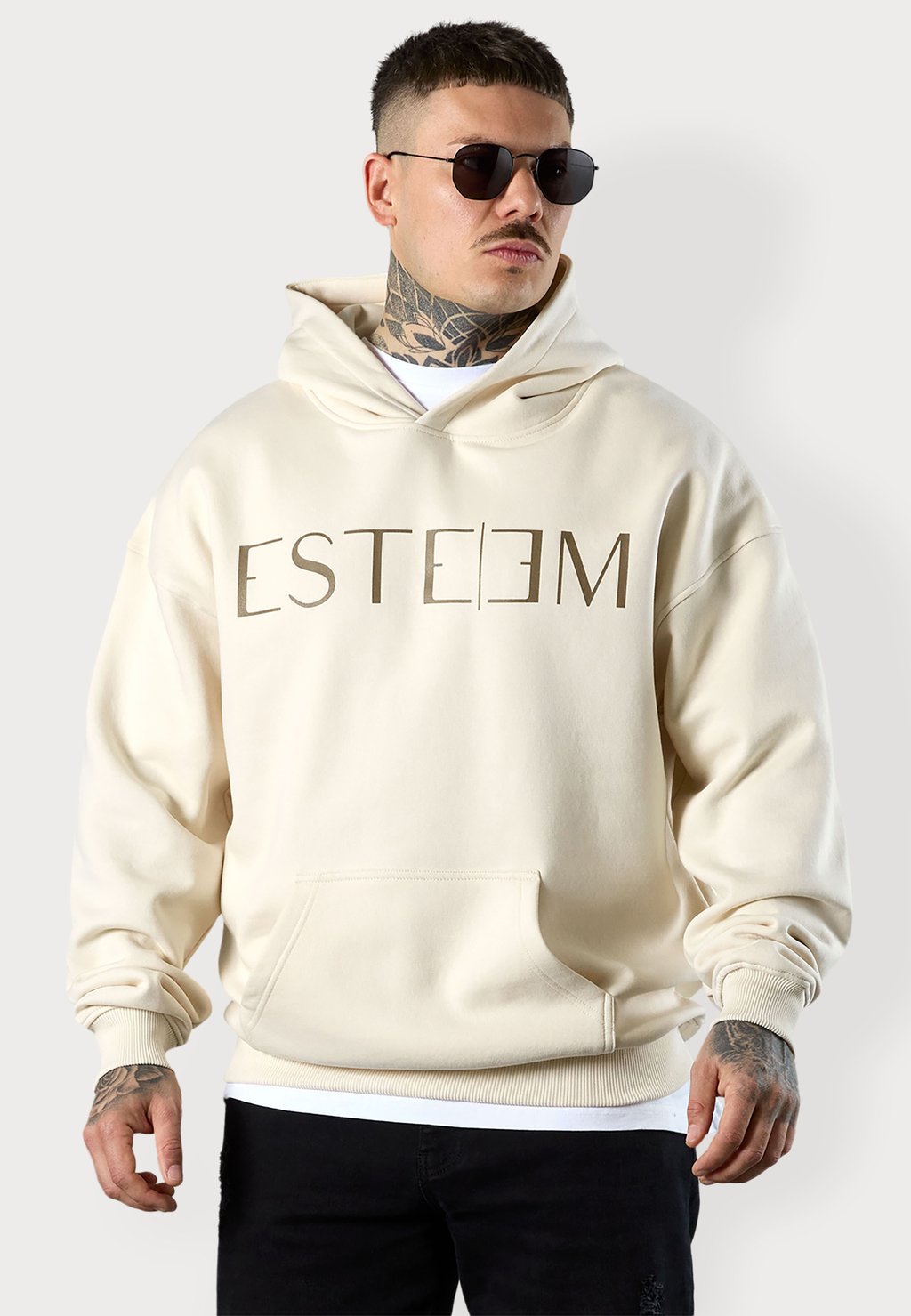 

Толстовка LETTERING OVERSIZED - Hoodie ESTEEM, бежевый