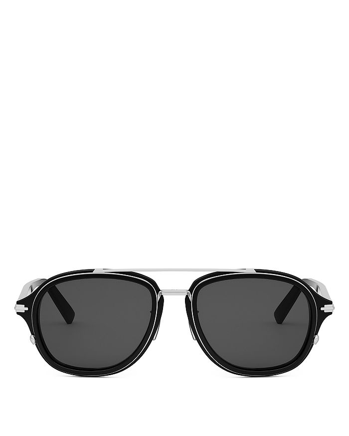 Dior Black Suit A4U Pilot Sunglasses, 53mm DIOR, Солнцезащитные очки-авиаторы DiorBlackSuit A4U, 53 мм, черный — фото 2